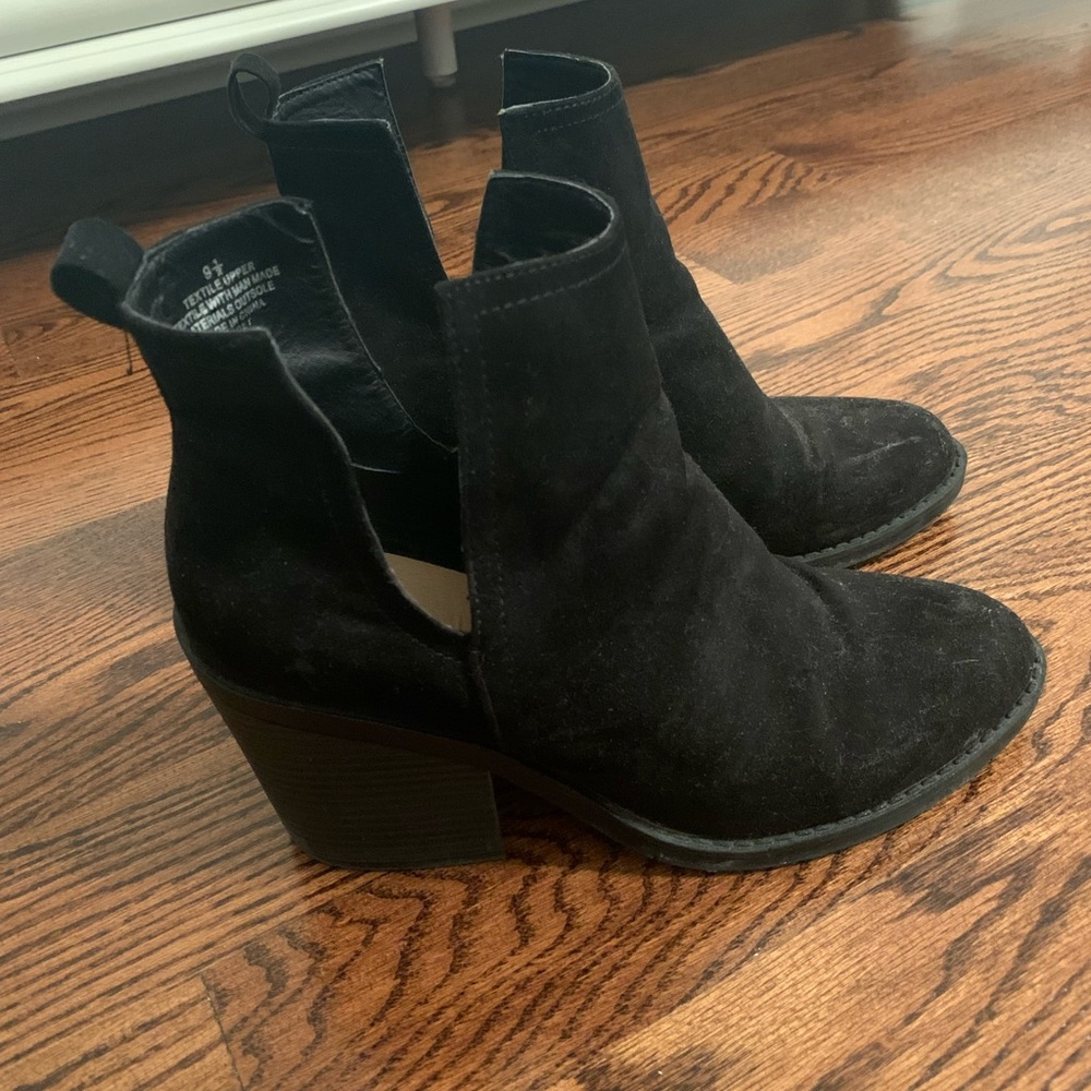 Black Booties in size 9.5